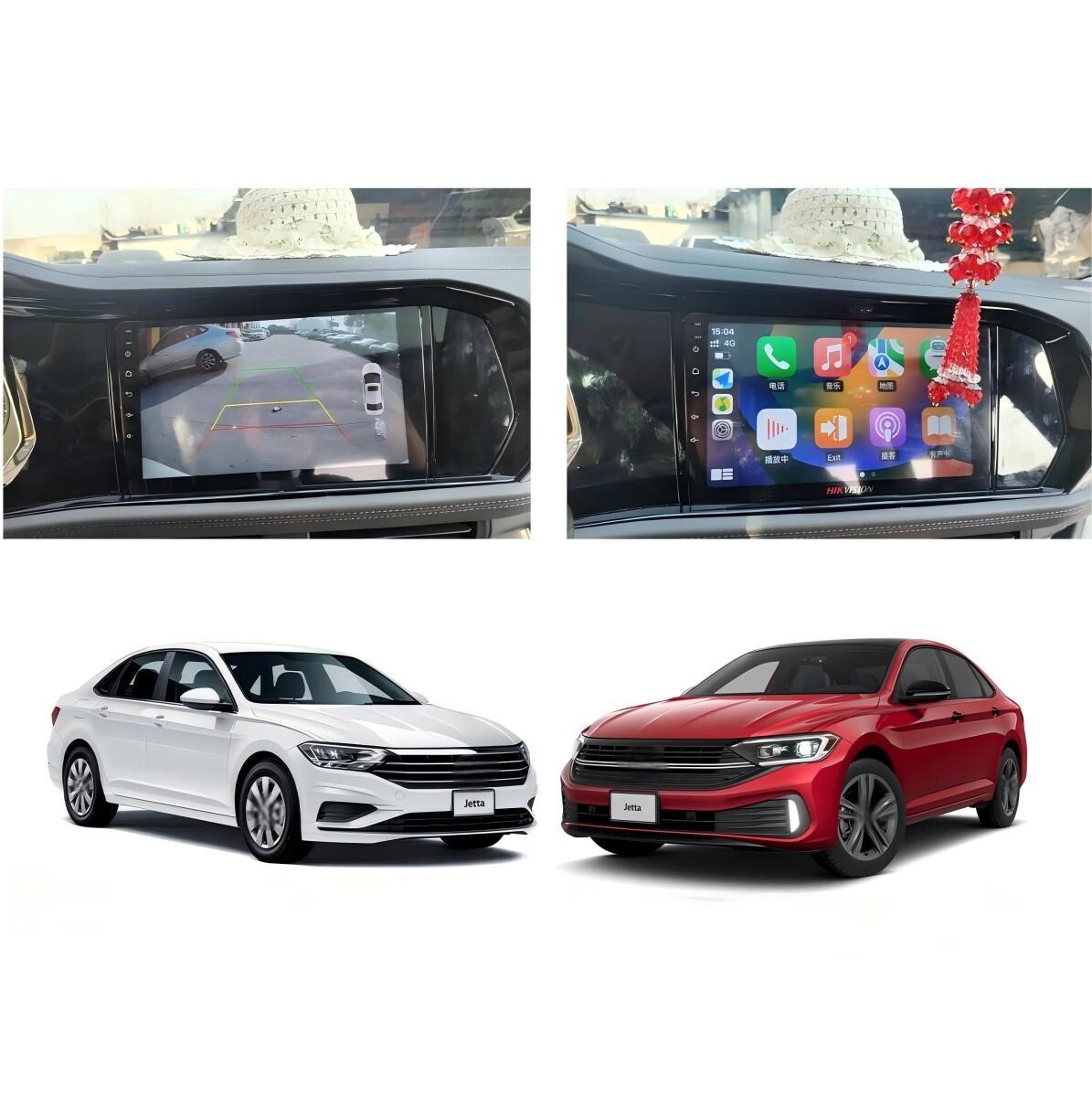 6+128GB Aluminum Alloy CarPlay Android Radio Screen For JETTA MK7 2019-2024 Car