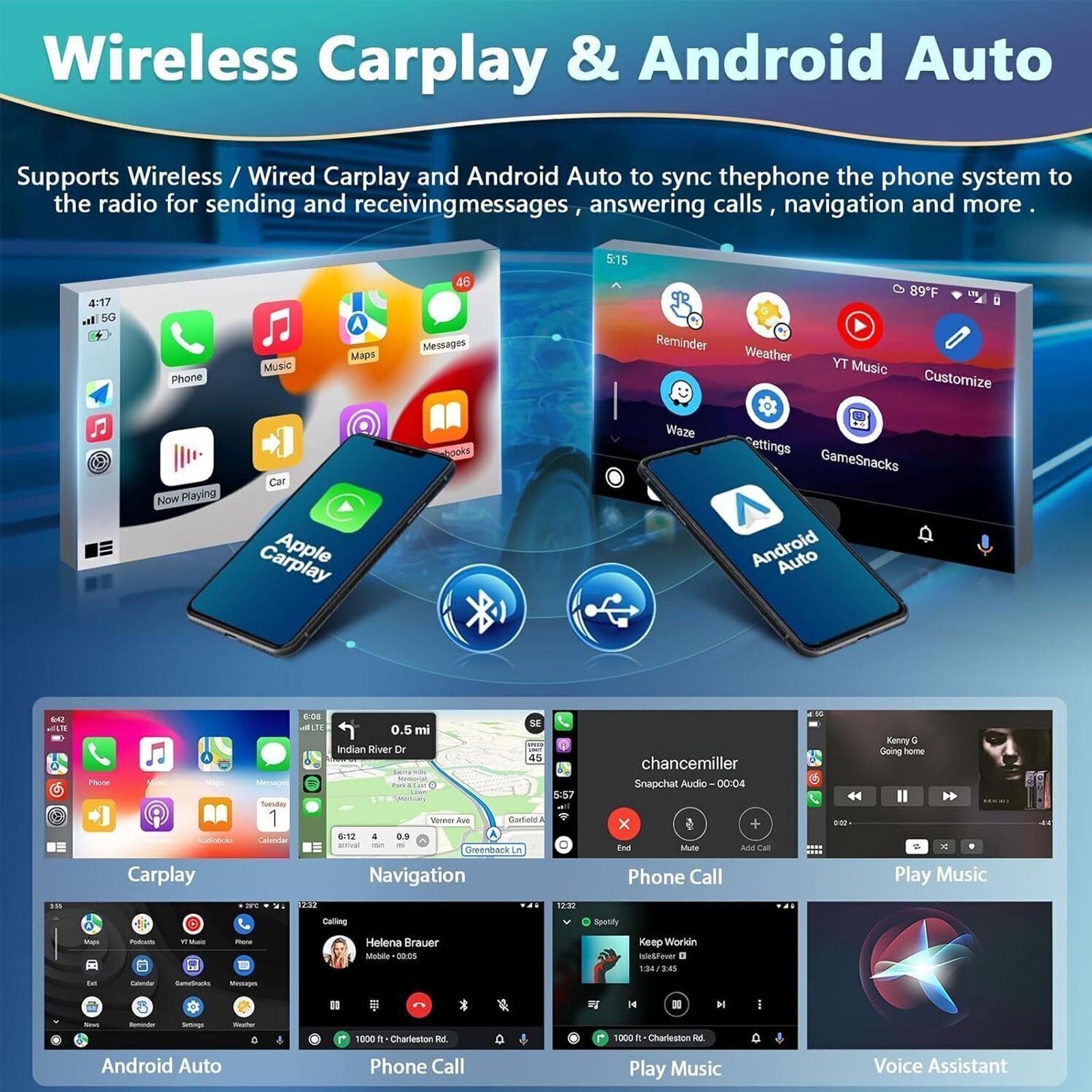 For 2005-14 Ford F-250 F-350 Super Duty CarPlay Android13 Radio 10″ GPS Headunit