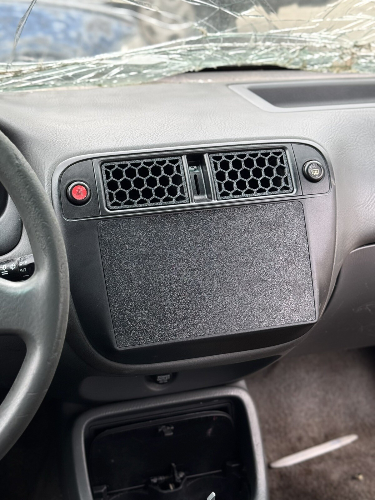 9 Inch Android Stereo DELETE PLATE Radio Block Off Civic TEXTURED