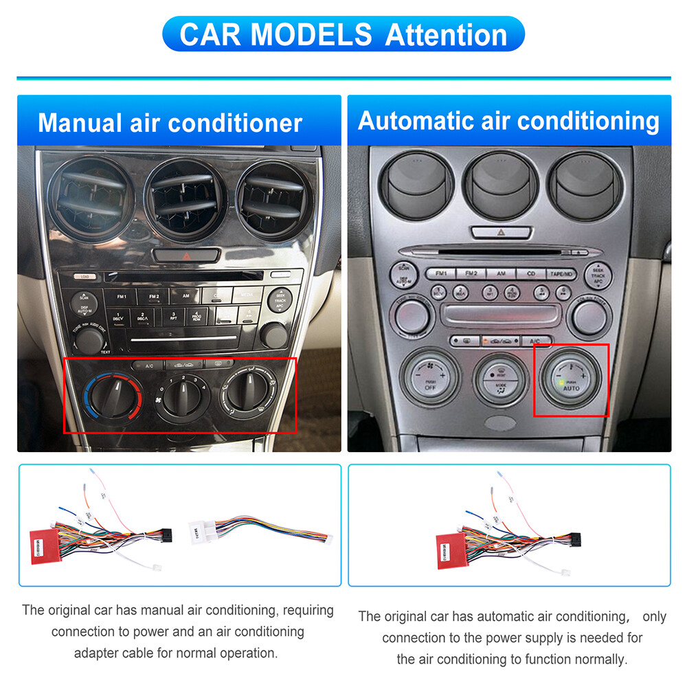For Mazda 6 2003-2008 Android 13.0 Car Radio Stereo Player GPS Navi WiFi CarPlay