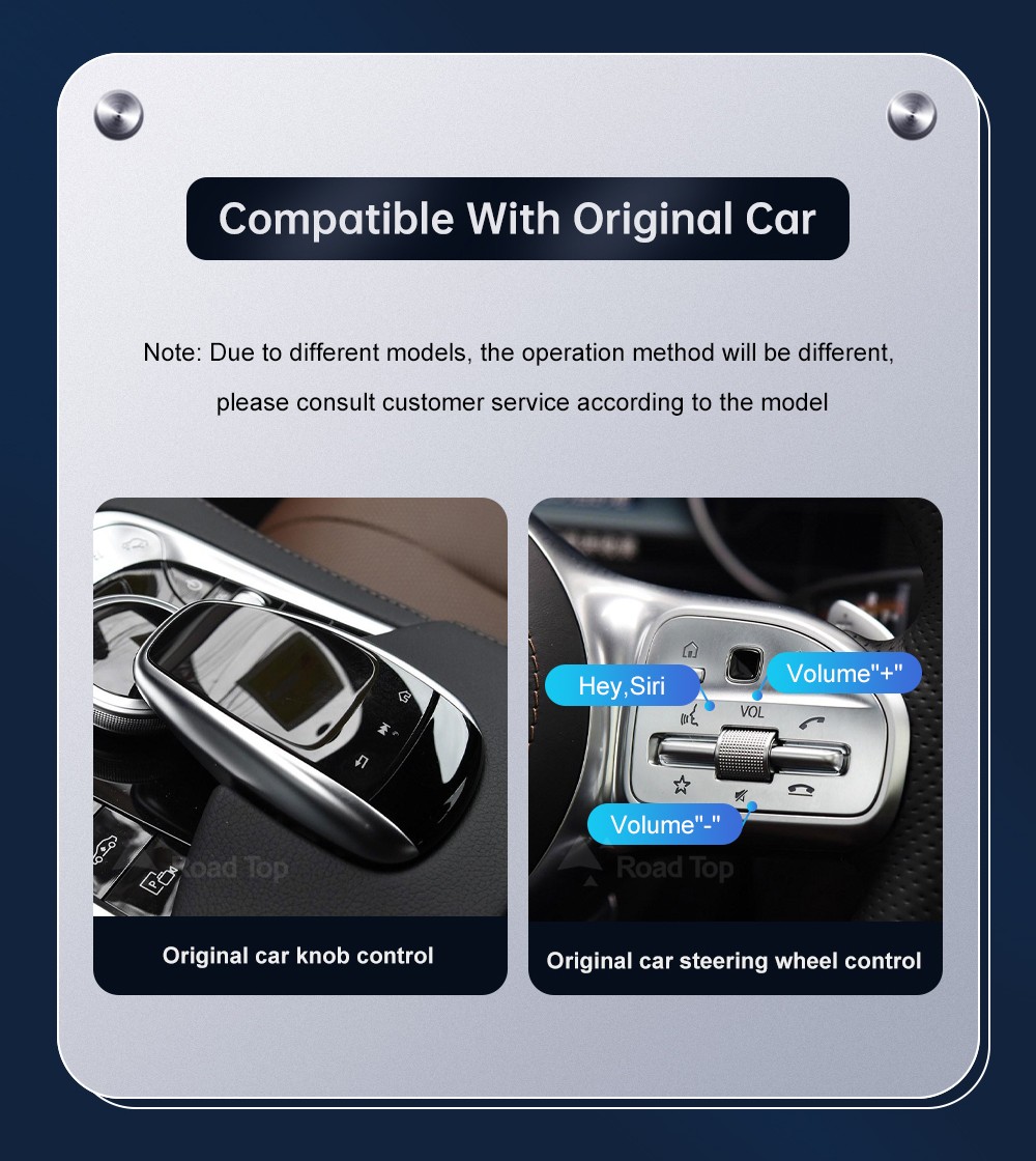 Wireless Carplay Android Auto Interface For Benz C Class GLC 2015-2018 NTG5.0