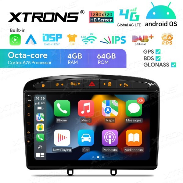 STOCK1 ANDROID OS TABLET FOR PEUGEOT Octa Core 4GB RAM 64GB ROM