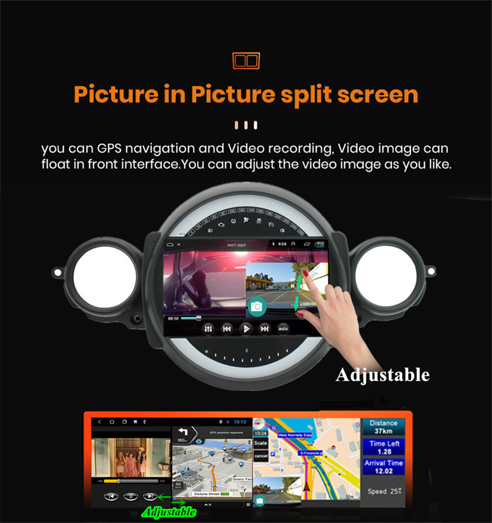 9” w/Carplay Android Car Stereo Radio GPS For BMW Mini Cooper R56 R60 2007-2013