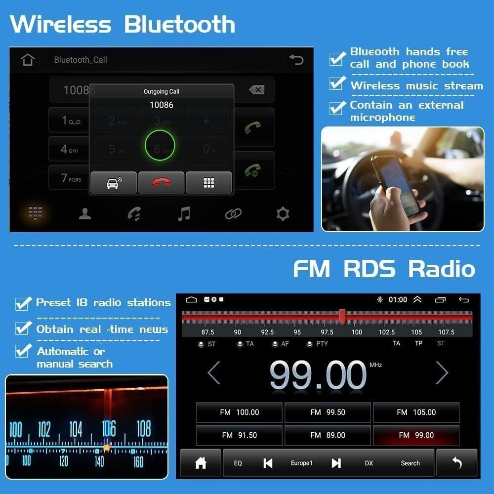 Car Radio Stereo Carplay For 2013-2015 Honda Accord 4+64G 10in wifi Head Unit