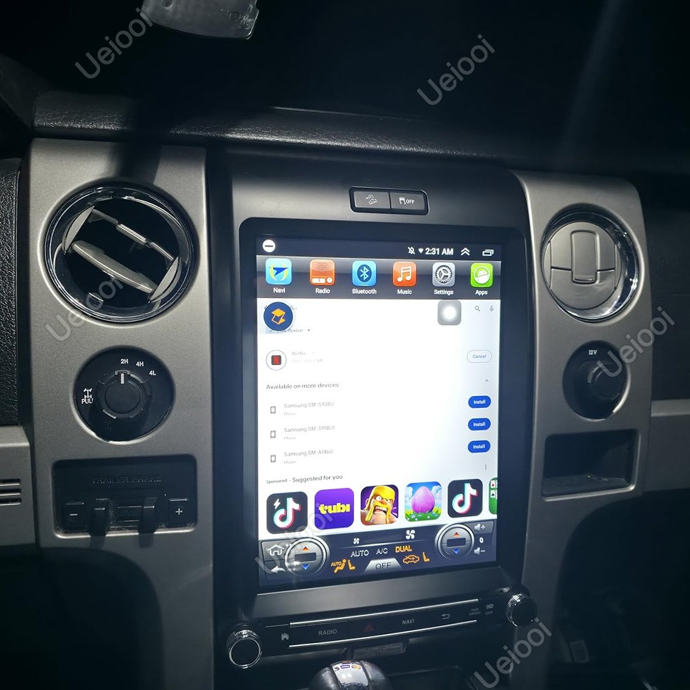 4+64G Car Radio Stereo Apple CarPlay Android 15 GPS Nav For 2013-2014 Ford F150