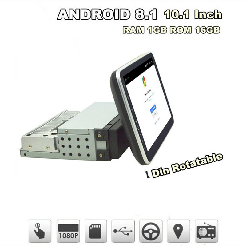 Car 1 DIN 10.1″ Android Touch Screen 1G +16G ROM Stereo Radio GPS Wifi Navigatio
