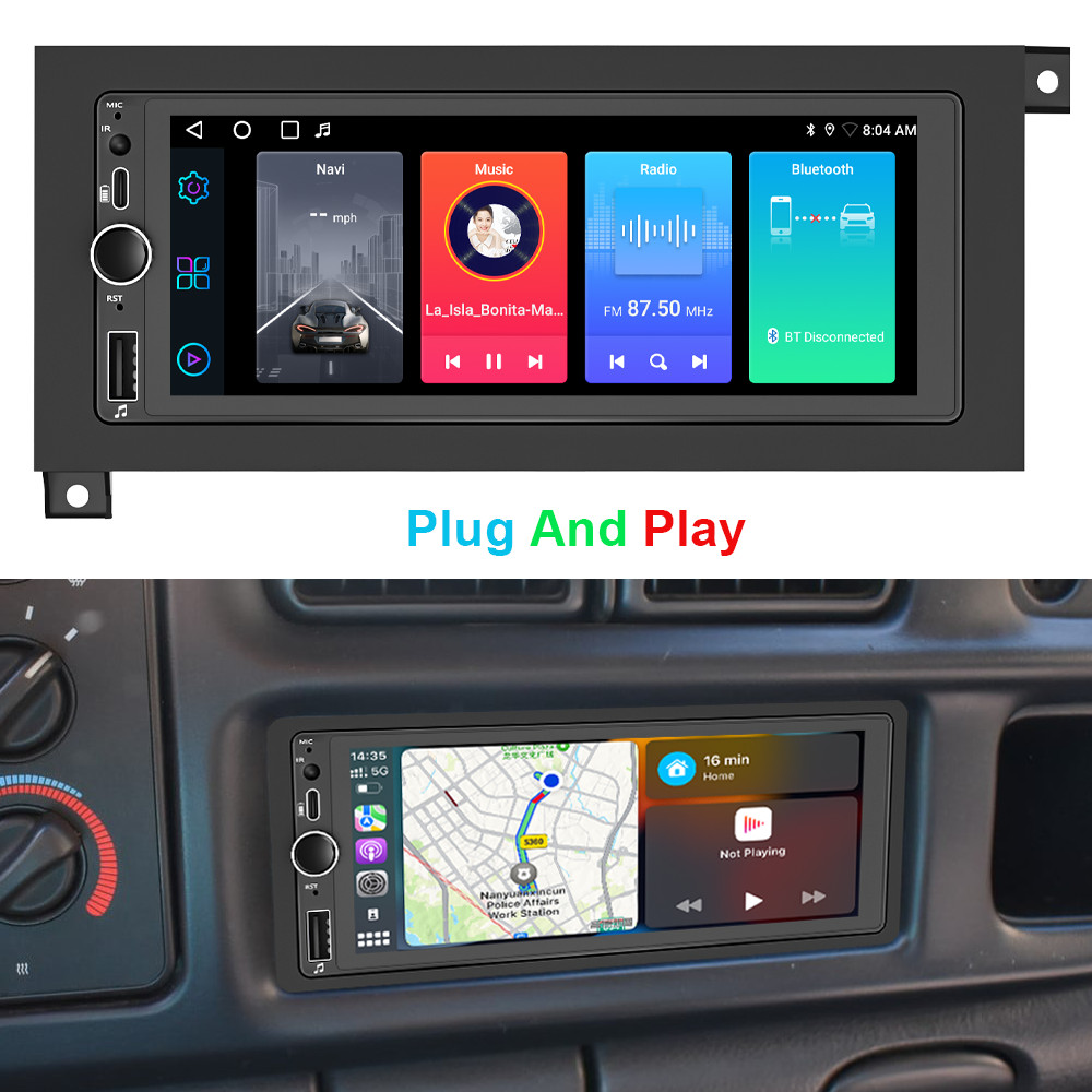 6.9″ For 1997-2002 Dodge Ram Radio Stereo Android Auto Apple CarPlay GPS Navi 4G