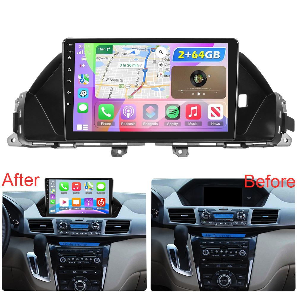 9” For Honda Odyssey 2011-2017 Android 15 Car Stereo Radio GPS Carplay 2+64GB