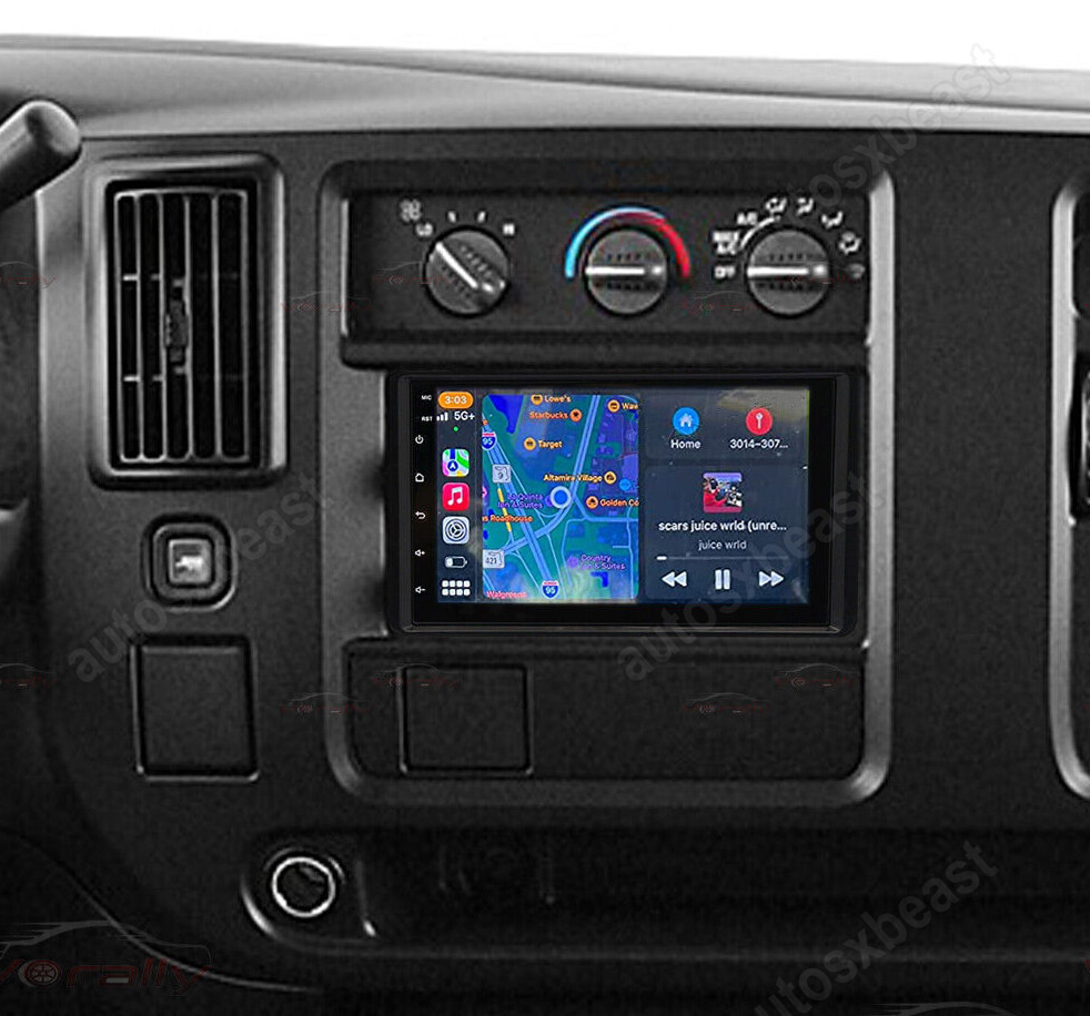 For 2003-2006 Chevy Express Wired & Wireless CarPlay Auto Navi Radio