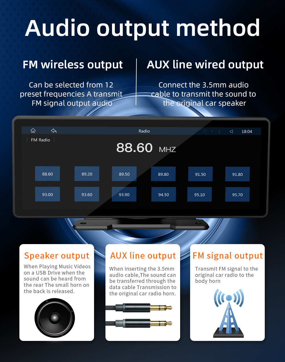 Car MP5 Player Mirror Link Bluetooth USB AUX TF For Apple CarPlay Android Auto