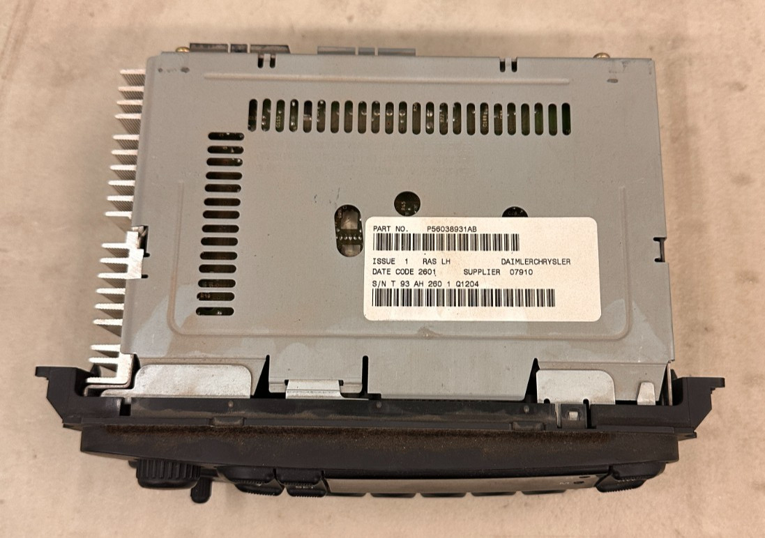 99-02 Chrysler Dodge Jeep Radio with Cassette 56038931AB RAS *Unknown Condition*