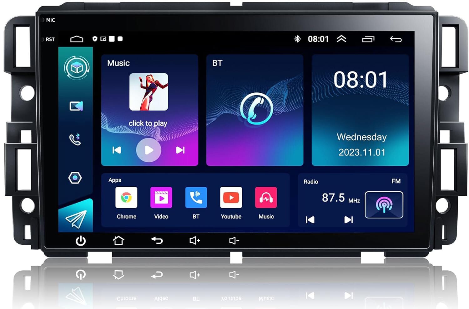 For Chevrolet Avalanche 2007-2013 Radio GPS Head Unit CarPlay & Android Auto