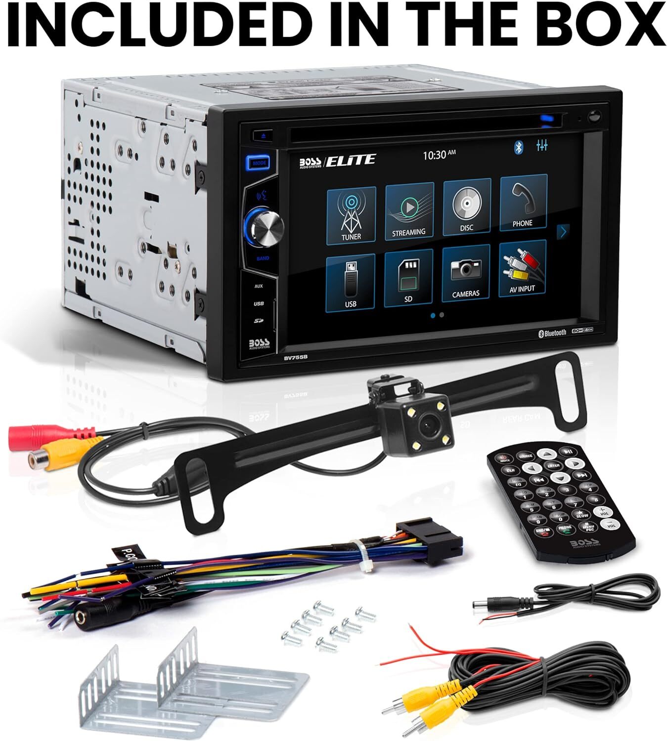 BOSS Audio Systems Elite BV755BLC Car Stereo System – 6.2 Inch Double Din Tou…