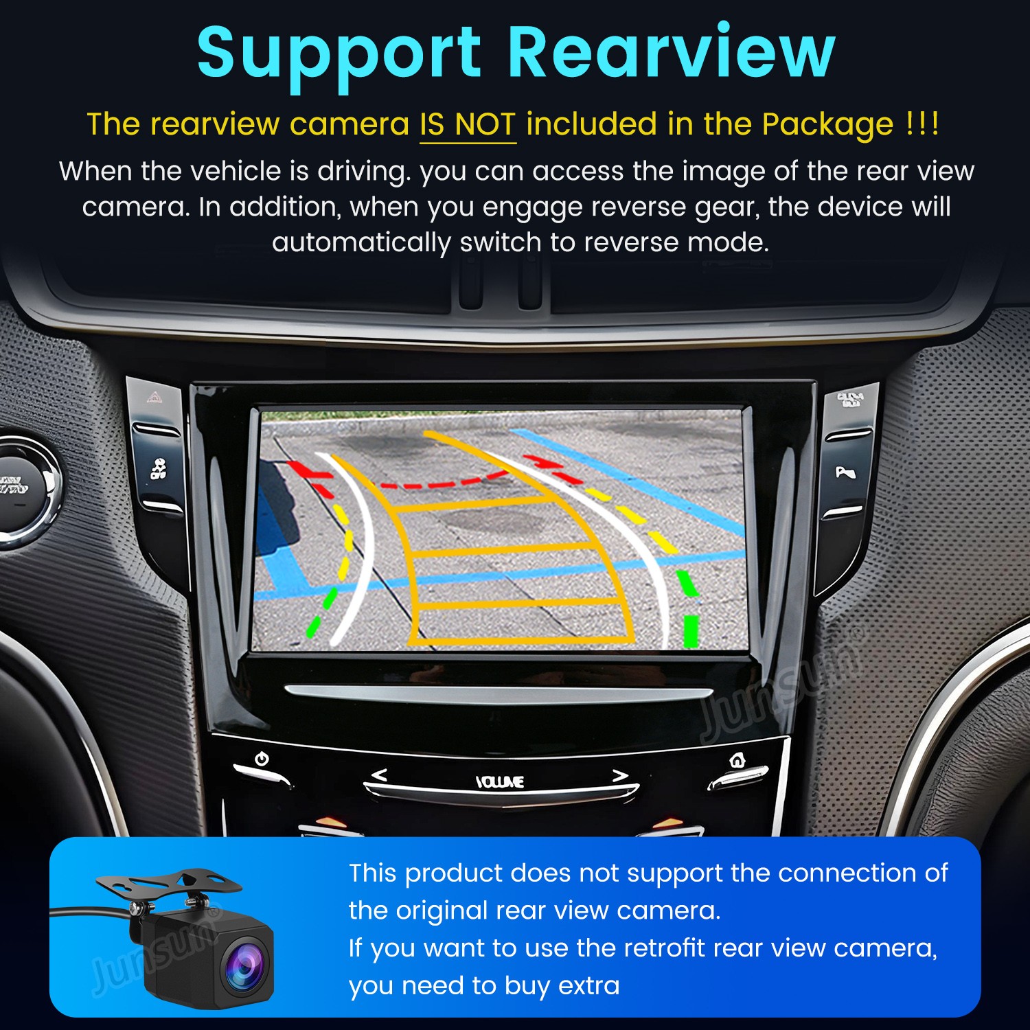 For Cadillac XTS 2013-2018 Carplay 8″4+64G Android Car Stereo Radio GPS Navi SWC