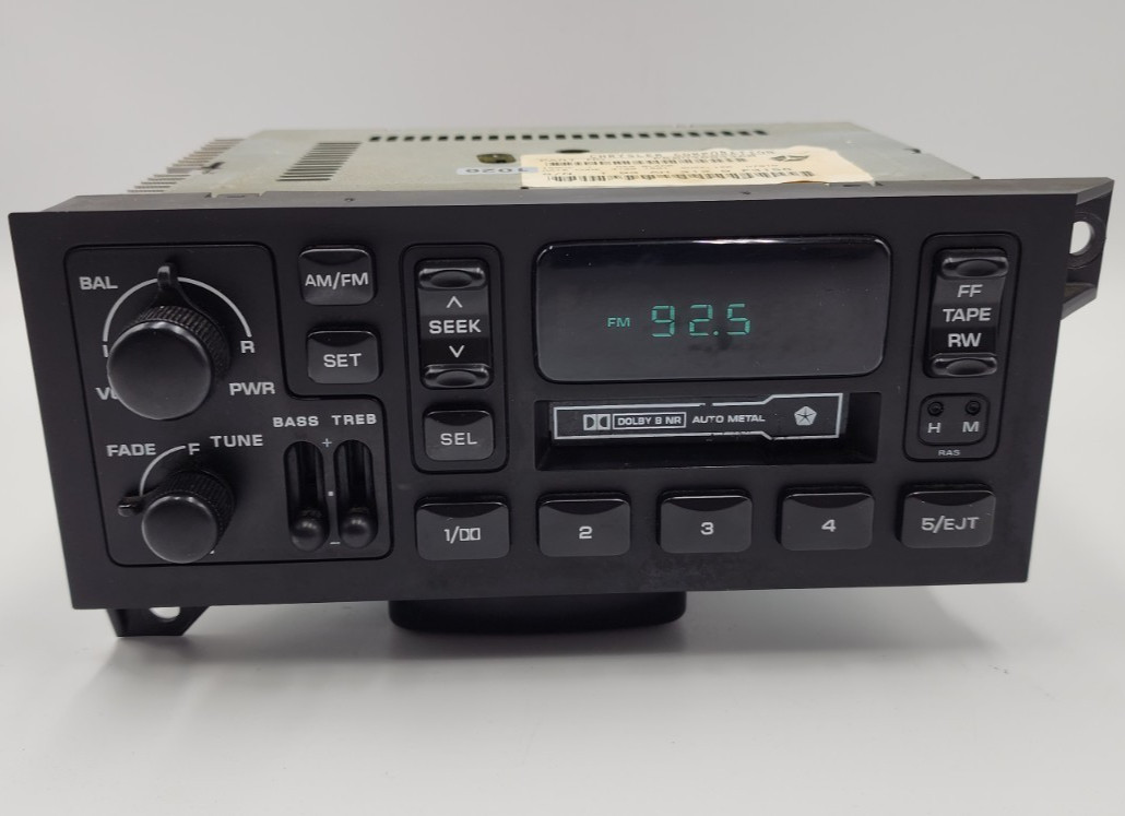 1984-2001 Jeep Dodge Ram OEM AM FM Radio P04858556AD *Tested*