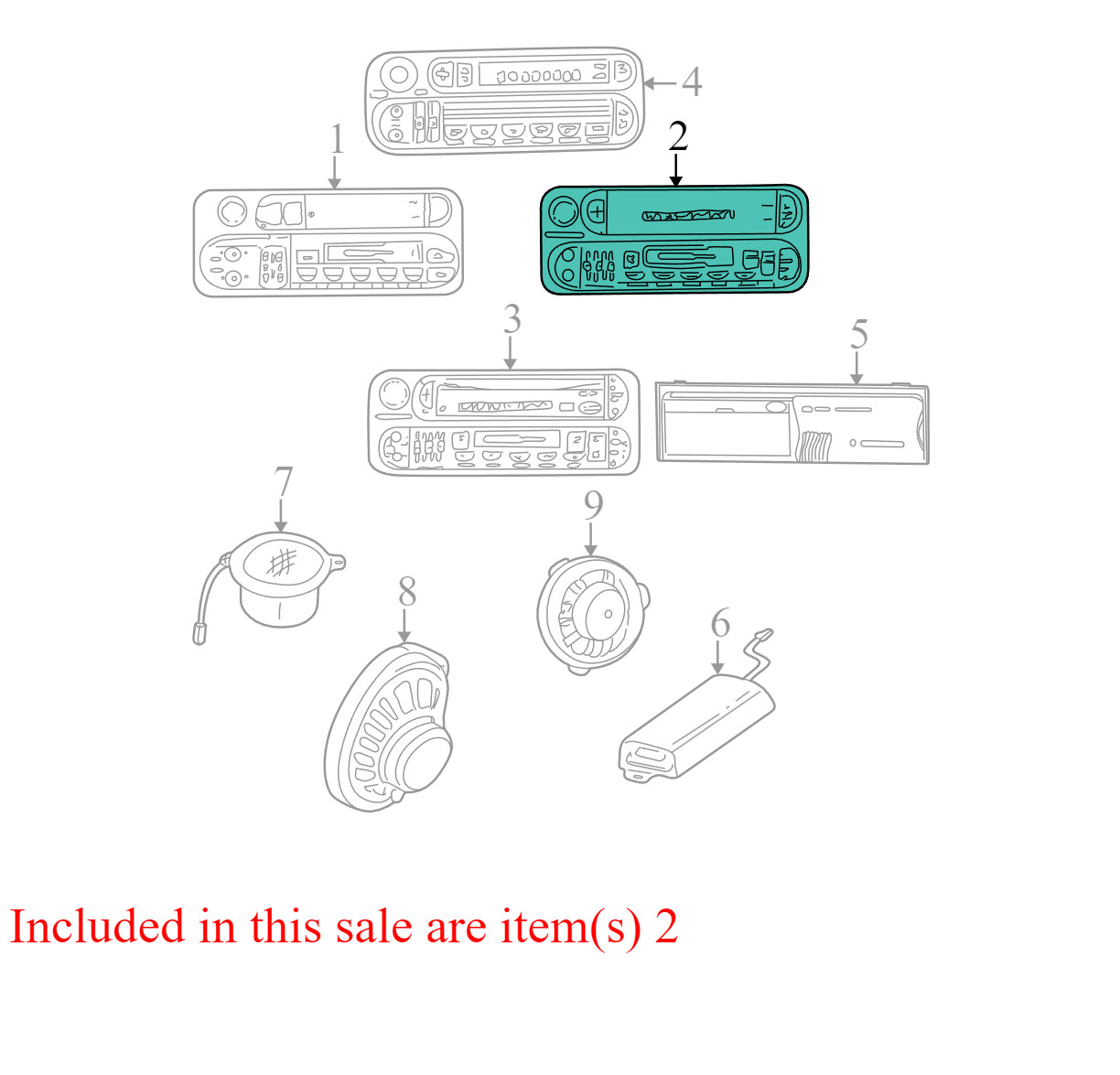 1999-2004 Jeep Grand Cherokee Radio Unit Used OEM P05064354A1