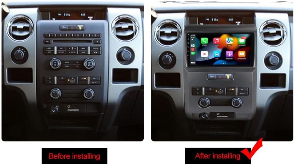 For Ford F150 2009-2014 Fit For Carplay Android 13 Car Stereo Radio GPS BT WiFi