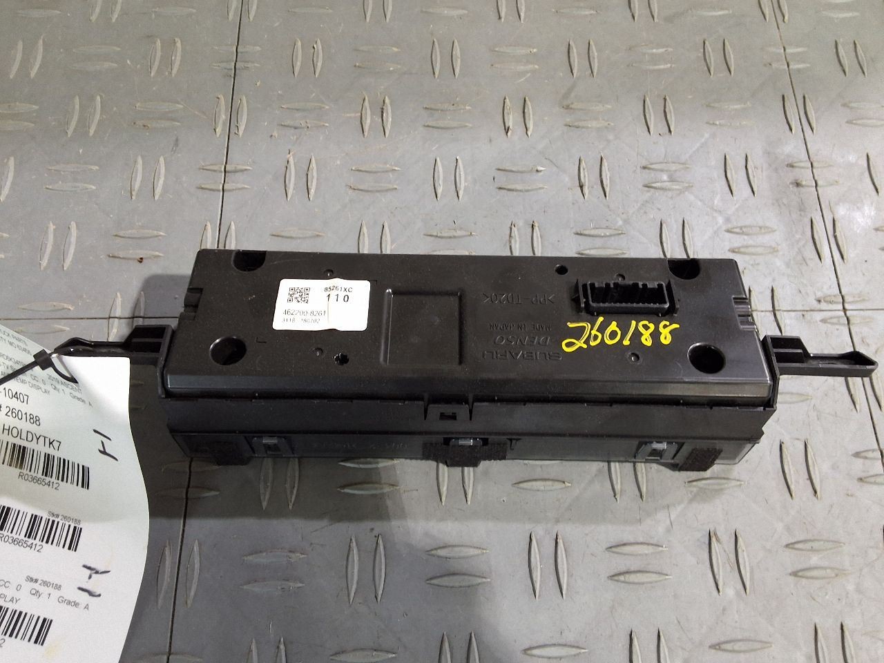 2019-2020 Subaru Ascent Clock and Temperature Screen US Market ID 85261XC110