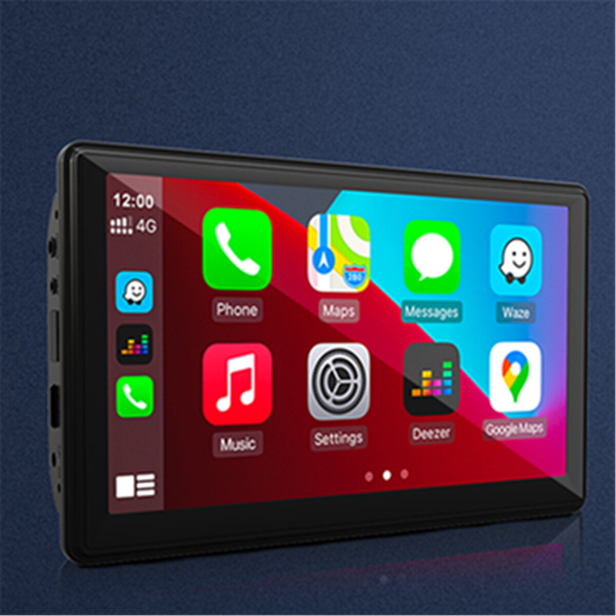 Portable Bluetooth Video MP5 Player 7in Monitor Wireless CarPlay Android Auto