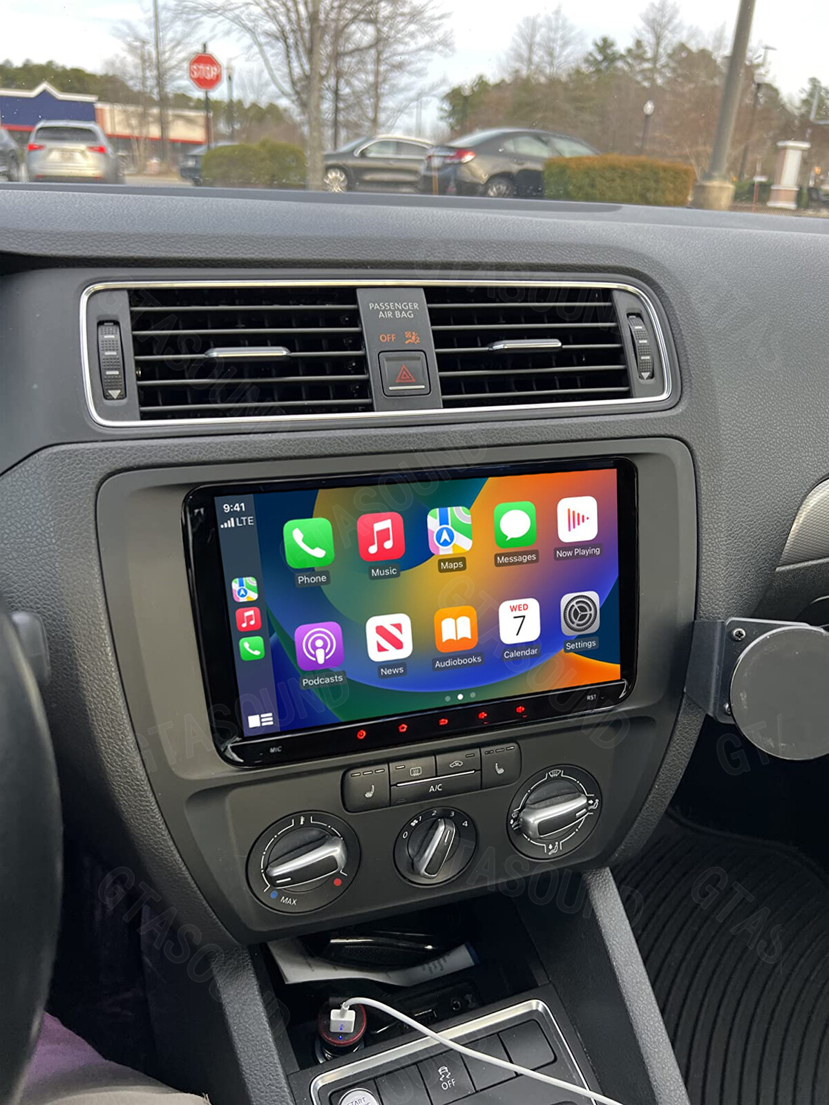9″ Carplay Android 13 Car Stereo Radio GPS WiFi For VW Volkswagen Jetta 2006-15