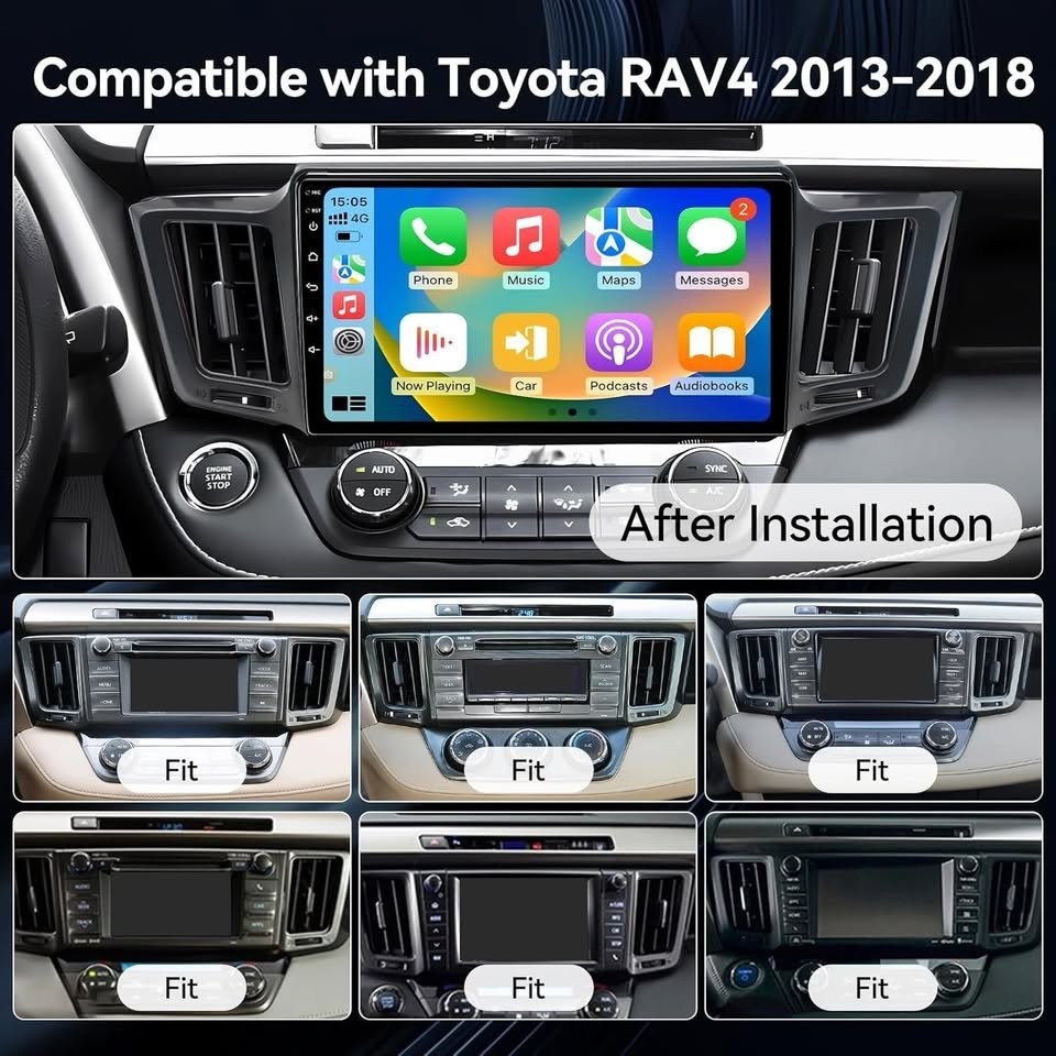 Binize Android 13 10″ Car Stereo for Toyota RAV4 2013–2018 CarPlay