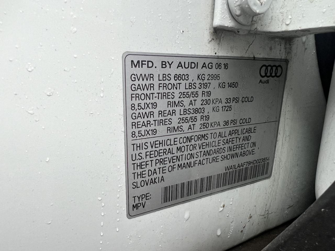 Audio Equipment Radio CD Player Glovebox Mounted Fits 17-19 AUDI Q7 766537