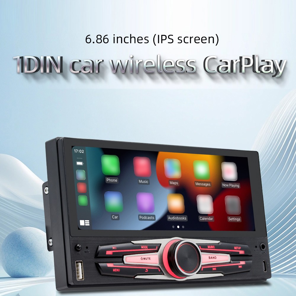 6.86 Inch Car Stereo BT MP5 Player RDS Radio Support Hands-Free Calling U-D BNVZ