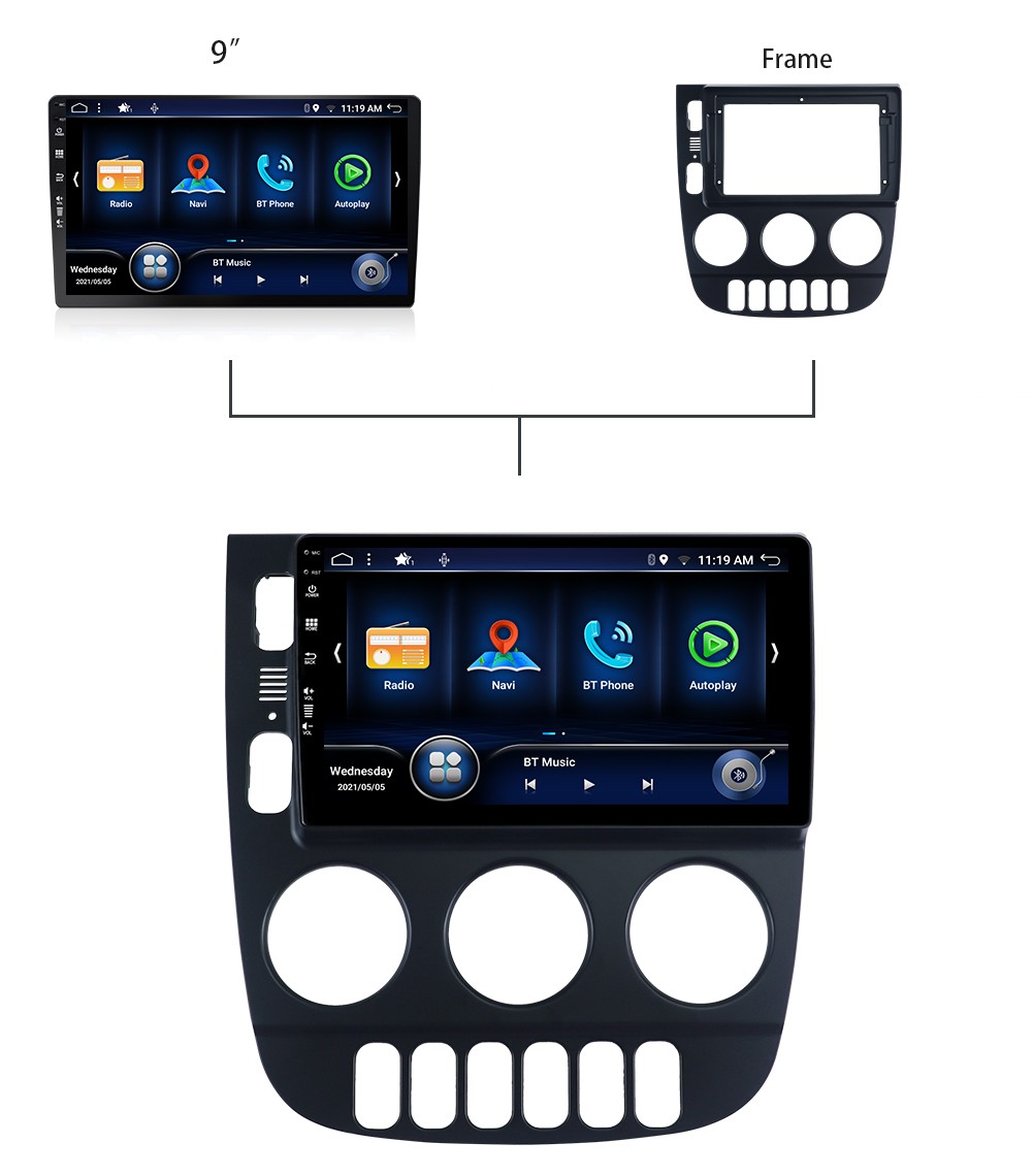 Car Stereo Android16 CarPlay For Mercedes Benz W163 ML320 AMG ML500 350 GPS Navi