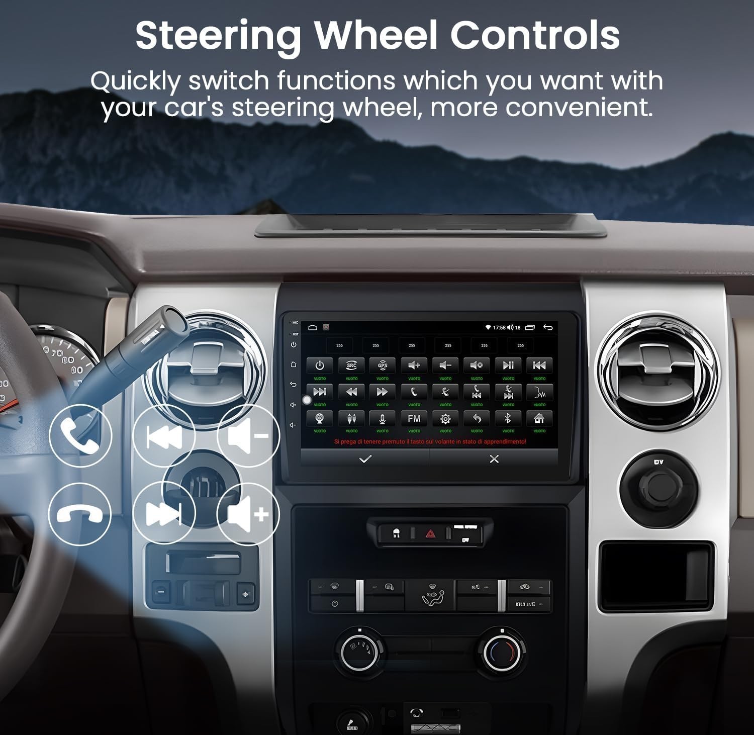 FOR FORD F150 2009-2014 F-150 CARPLAY ANDROID 15 CAR STEREO RADIO GPS NAVI 4+64G