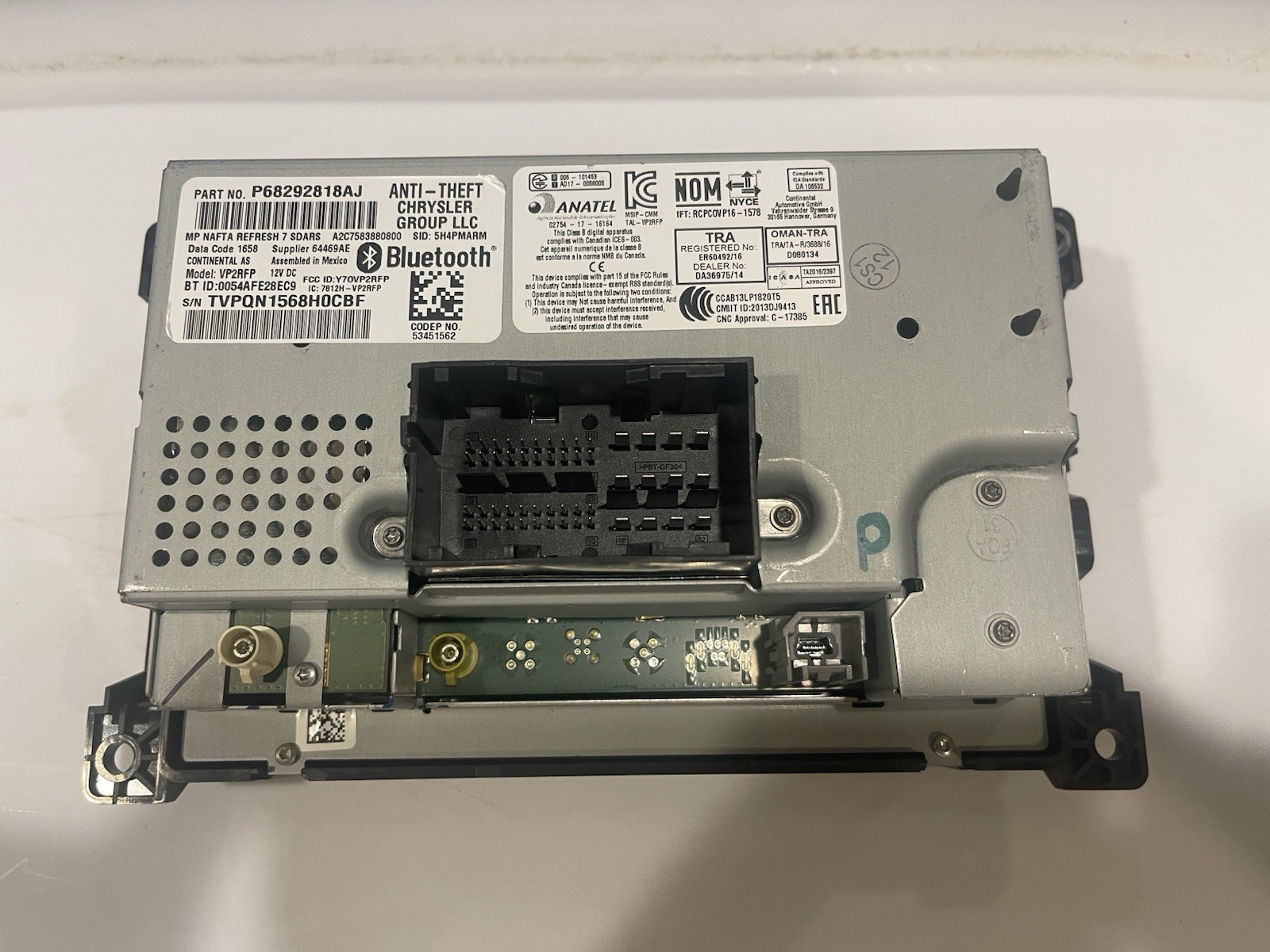 2017-22 Refurbish Jeep Compass 7″ Touch Screen Uconnect VP2 OEM P68292818AJ