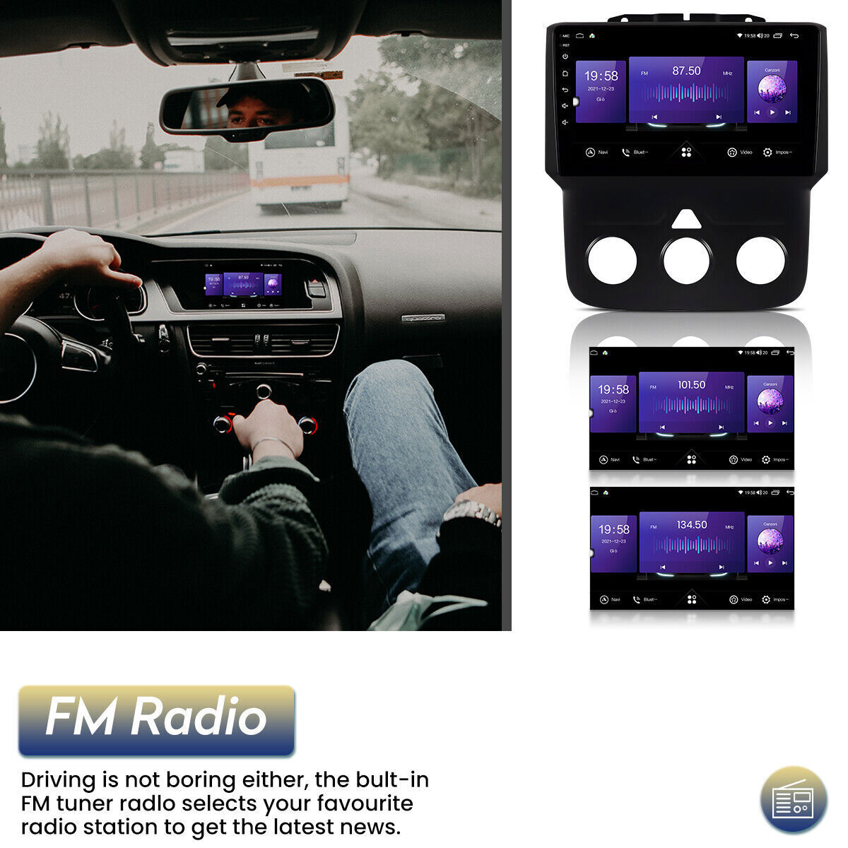 ANDROID 15.0 CARPLAY FOR 2014-2018 DODGE RAM 1500 2500 3500 CAR STEREO RADIO GPS