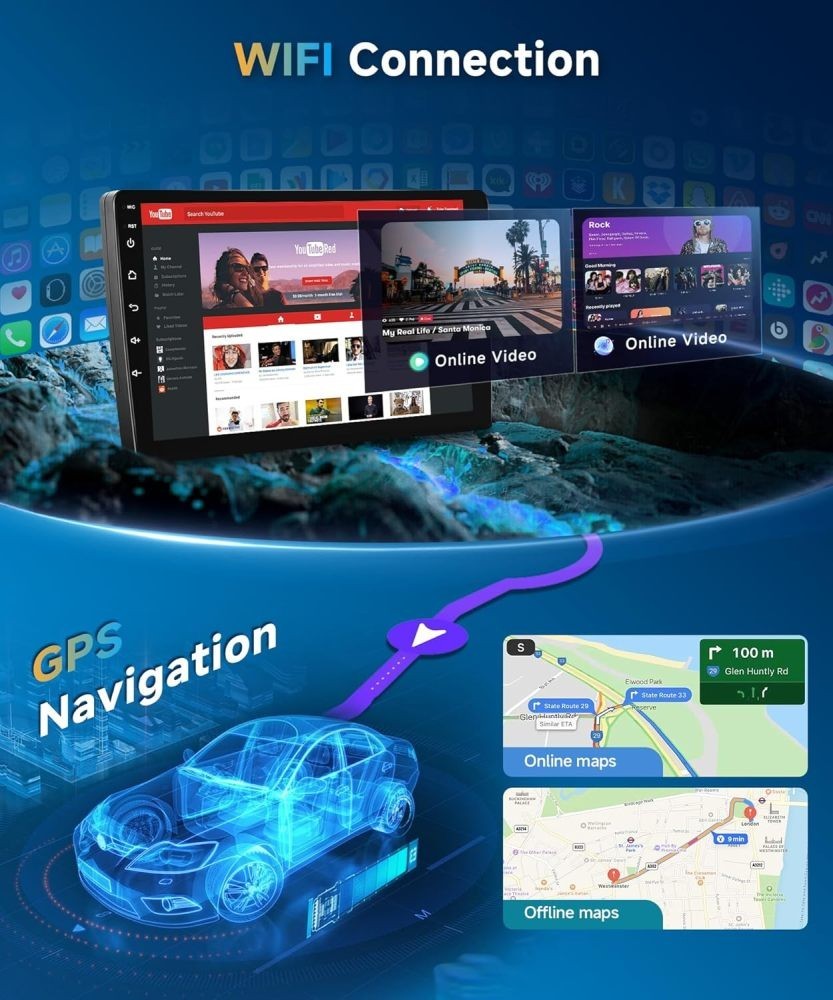 Apple Carplay For 2012 Honda Civic Car Stereo Radio Android 15 GPS Navi SWC 64G