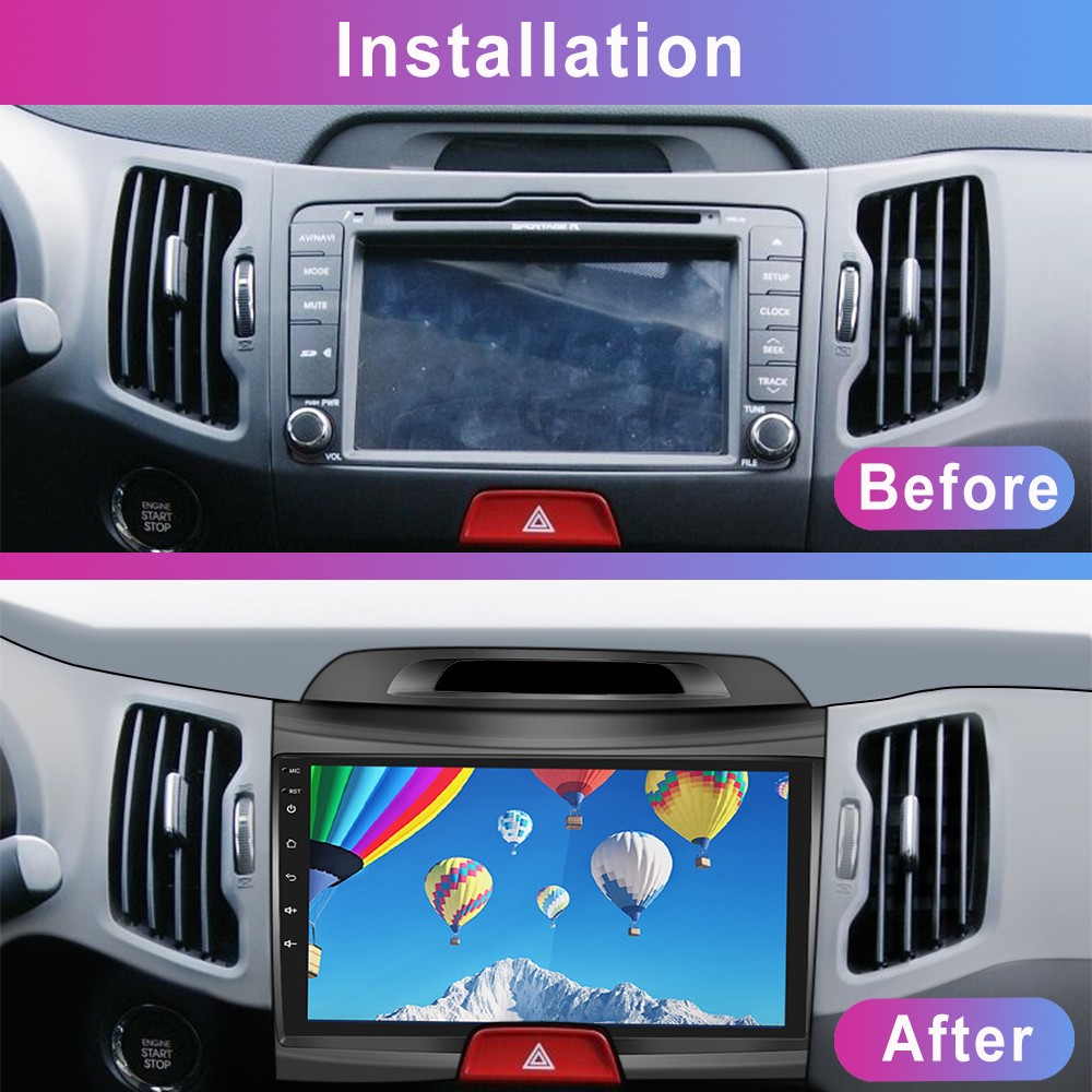 9″ Carplay For Kia SPORTAGE 2010-2016 Android 15 Car Radio 64G GPS Navi DSP WIFI