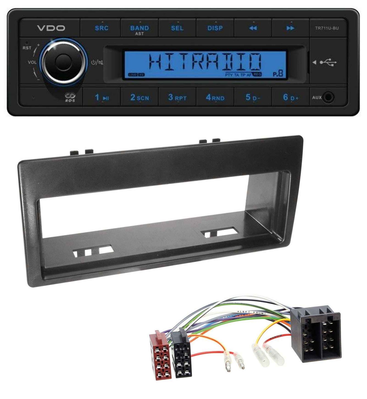 VDO AUX 1DIN MP3 USB Car Stereo for Citroen Xantia (1999-2003)