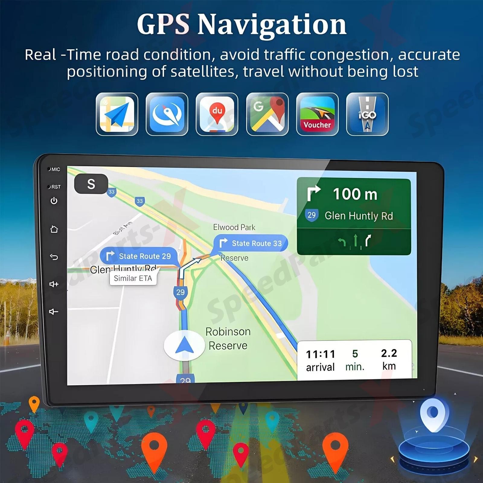 Carplay Car Stereo Radio Android 14 For Chrysler 200 200C 200S 2015-2019 4+64GB