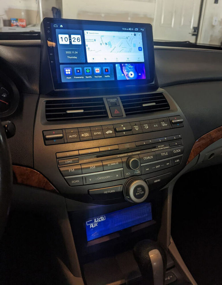 FOR HONDA ACCORD 2008-2012 ANDROID AUTO APPLE CARPLAY CAR STEREO GPS NAVI RADIO