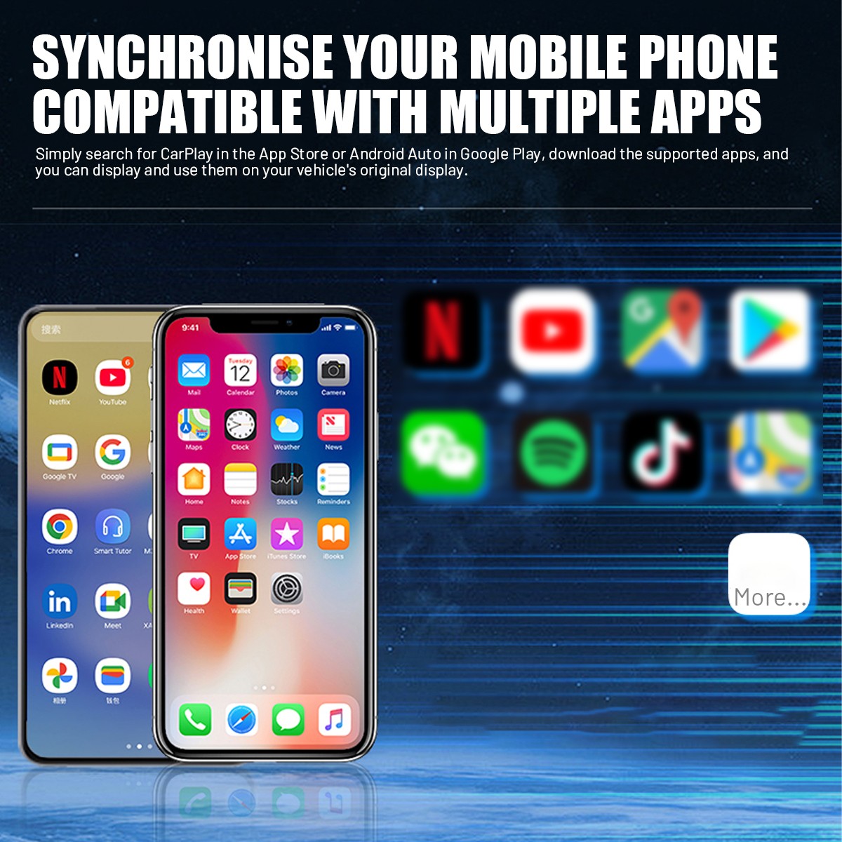 2026 4-in-1 Wireless CarPlay Adapter Screen Mirroring Mini USB Adapter Plug Play