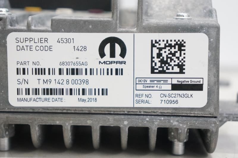 2019-2020 Ram 1500 New Body Audio Radio Receiver Uconnect 4C 68307655AG OEM