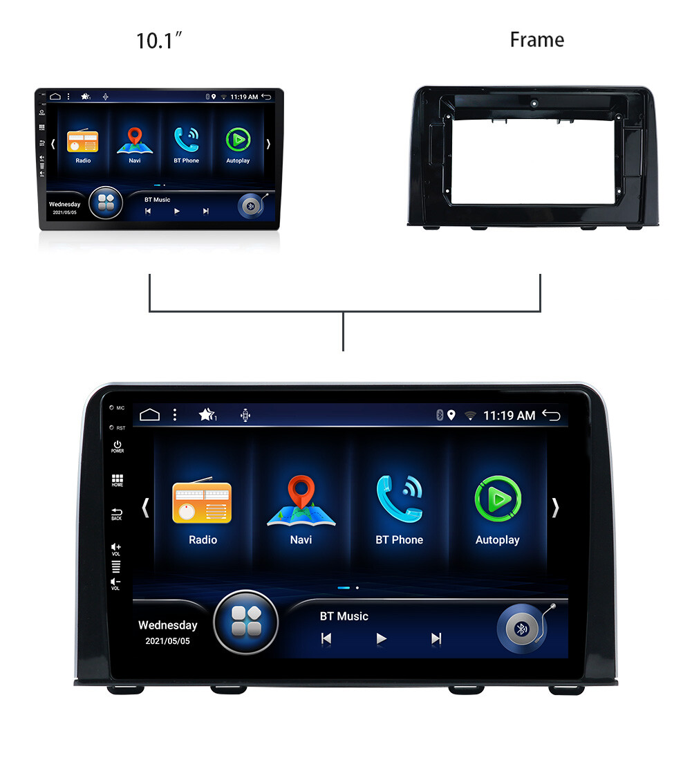8G+256GB Car Stereo Android14 CarPlay For Honda CR-V CRV 2017-21 GPS Navi 8-CORE