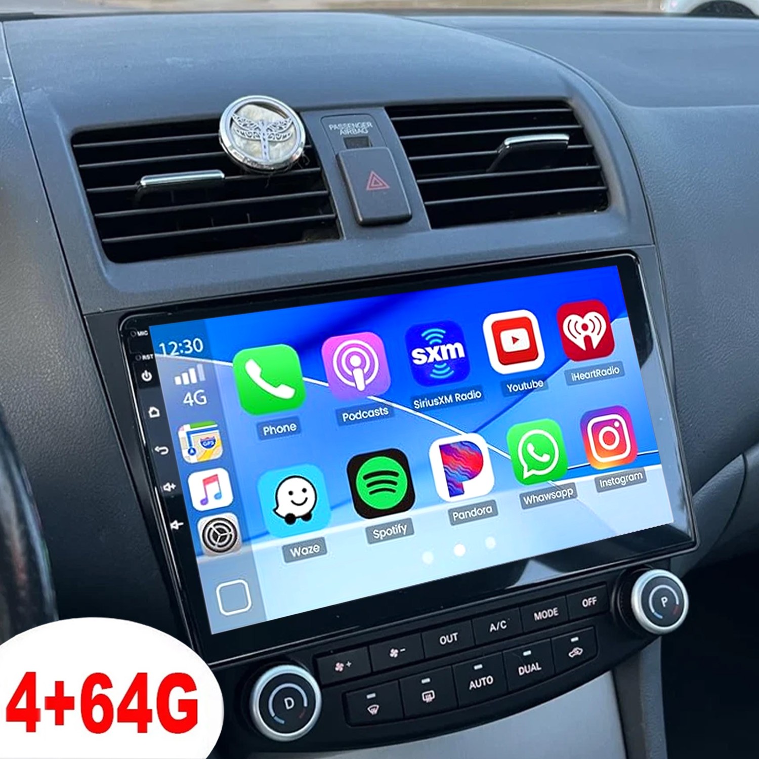For Honda Accord 7 2003-2007 Android 12 Carplay Car Stereo Radio GPS Navi 4+64GB