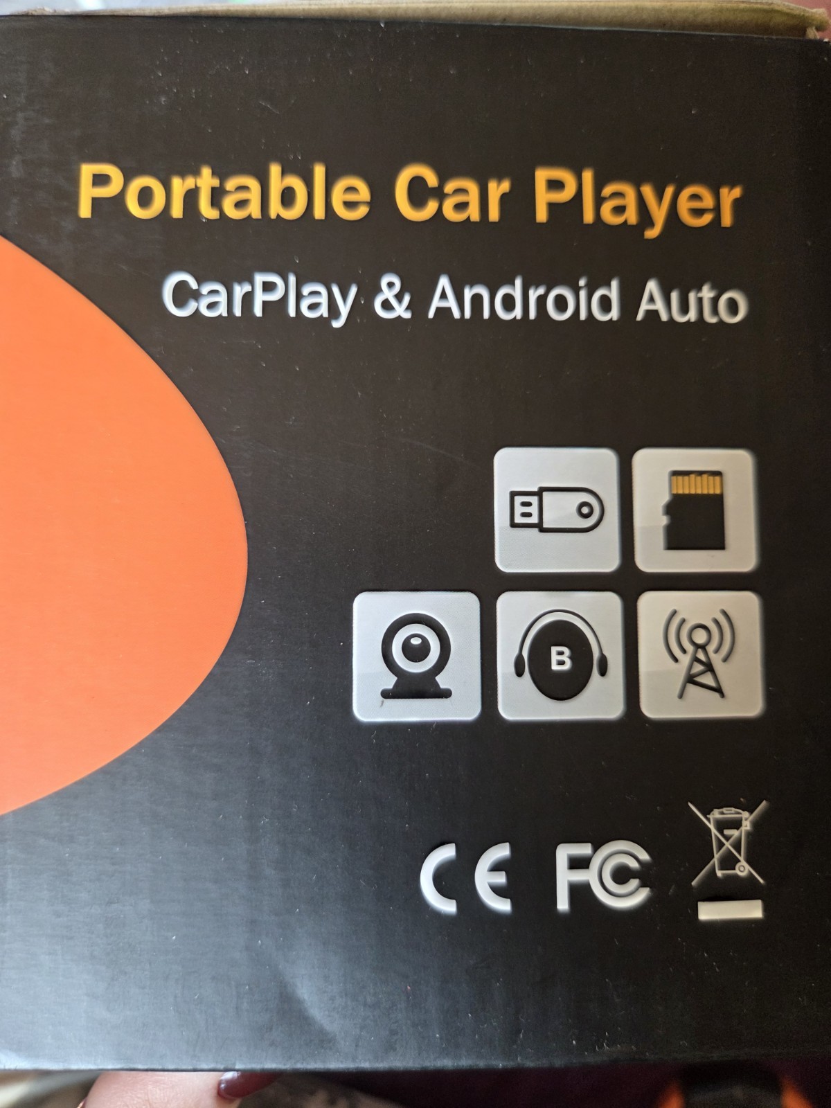 Podofo Carplay 7″ Portable Car Player Carplay & Android Auto A3241 BNIB