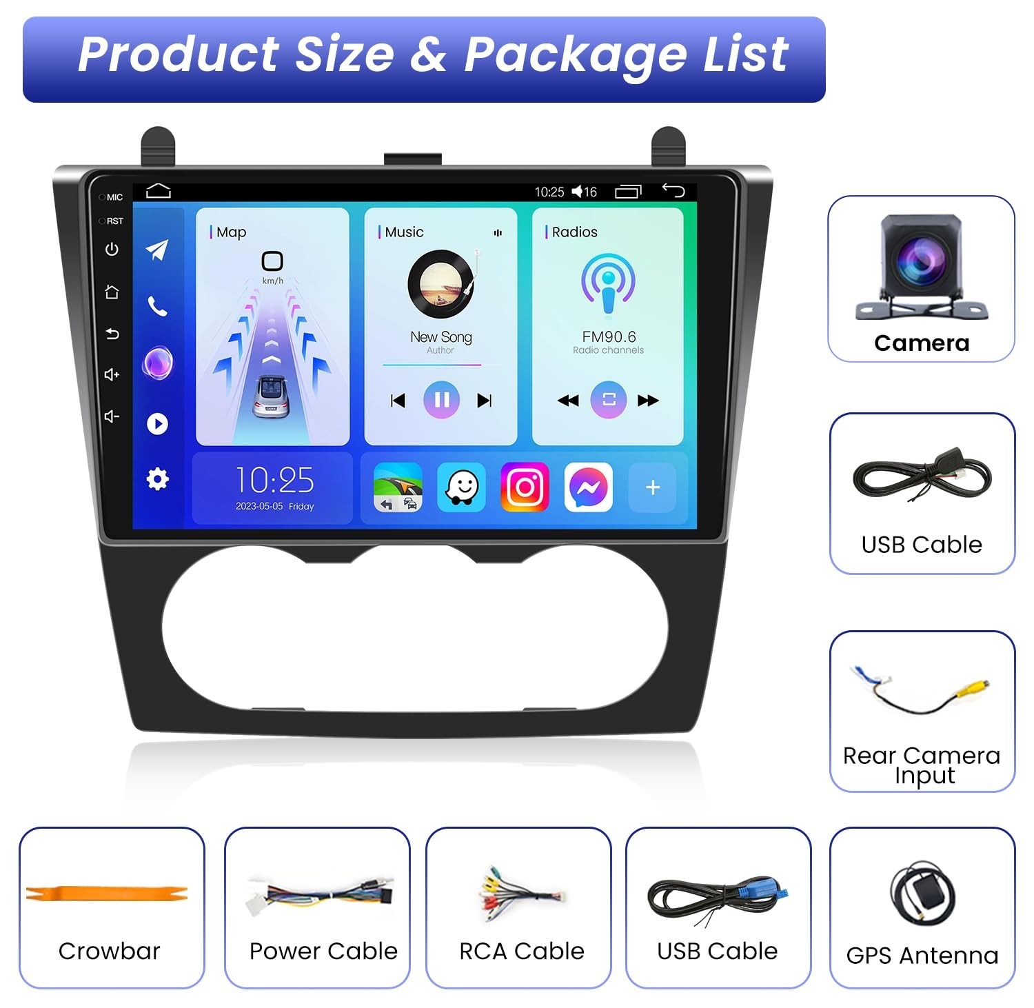For 2007-2012 Nissan Teana CarPlay Android 13 Car Radio Stereo Cam Head Unit