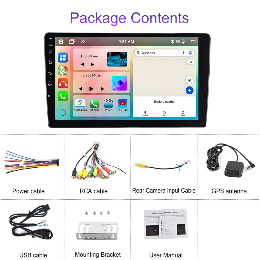 4+64G Android 13 Car Stereo Radio GPS NAVI Carplay For Ford F150 F-150 2009-2014