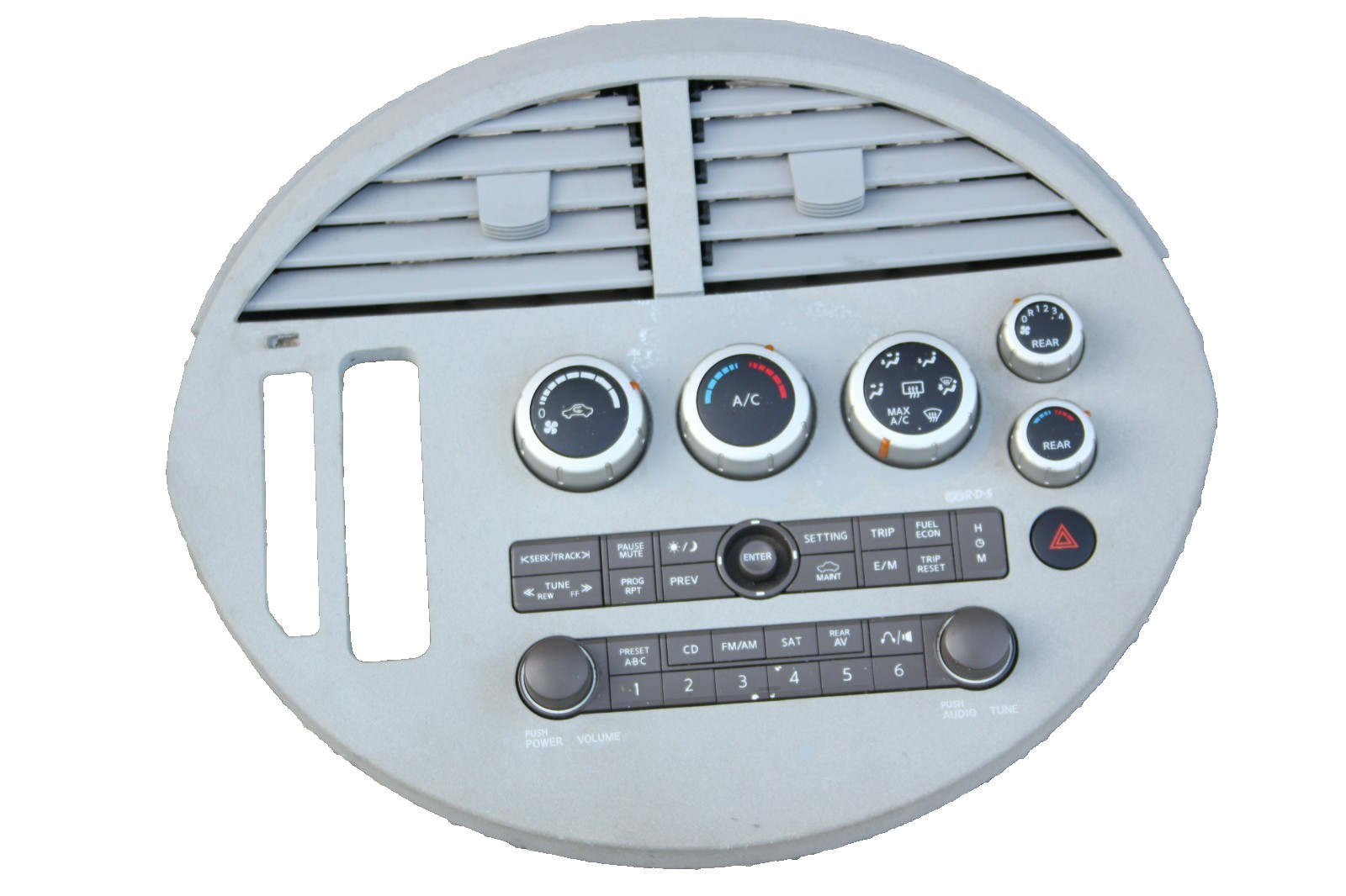 2004-2006 Nissan Quest CD SAT Radio Player Navigation Face Plate 28098 5Z001A