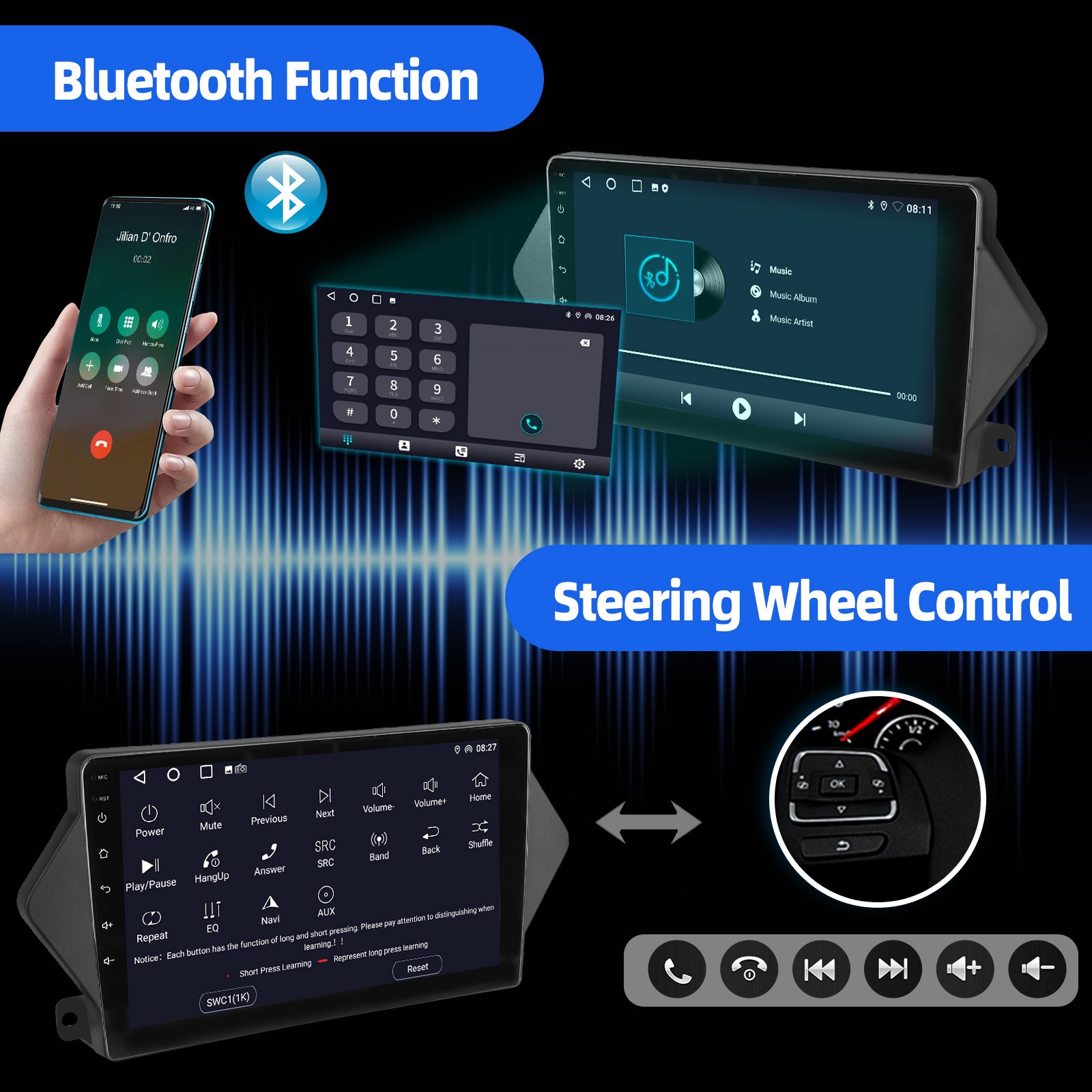 For 2007-2013 Honda Acura MDX Android 16.0 Car Stereo Radio GPS Apple Carplay BT