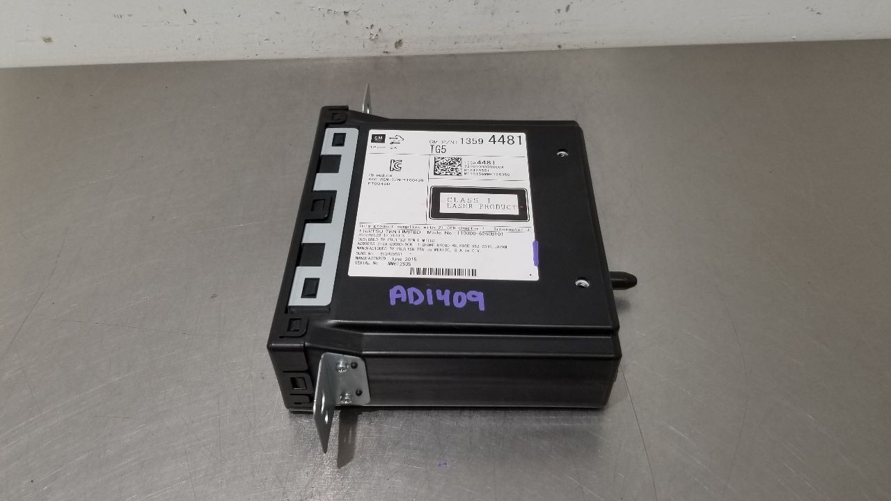 15 GMC SIERRA 1500 RADIO AUDIO DISC PLAYER OPTION TG5 13594481