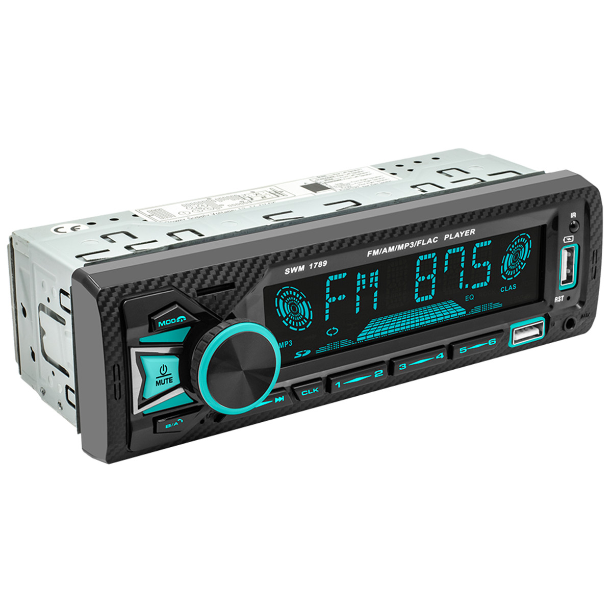 Single 1DIN Car Radio Stereo Audio MP3 Player Bluetooth FM/AM In-Dash Head Unit