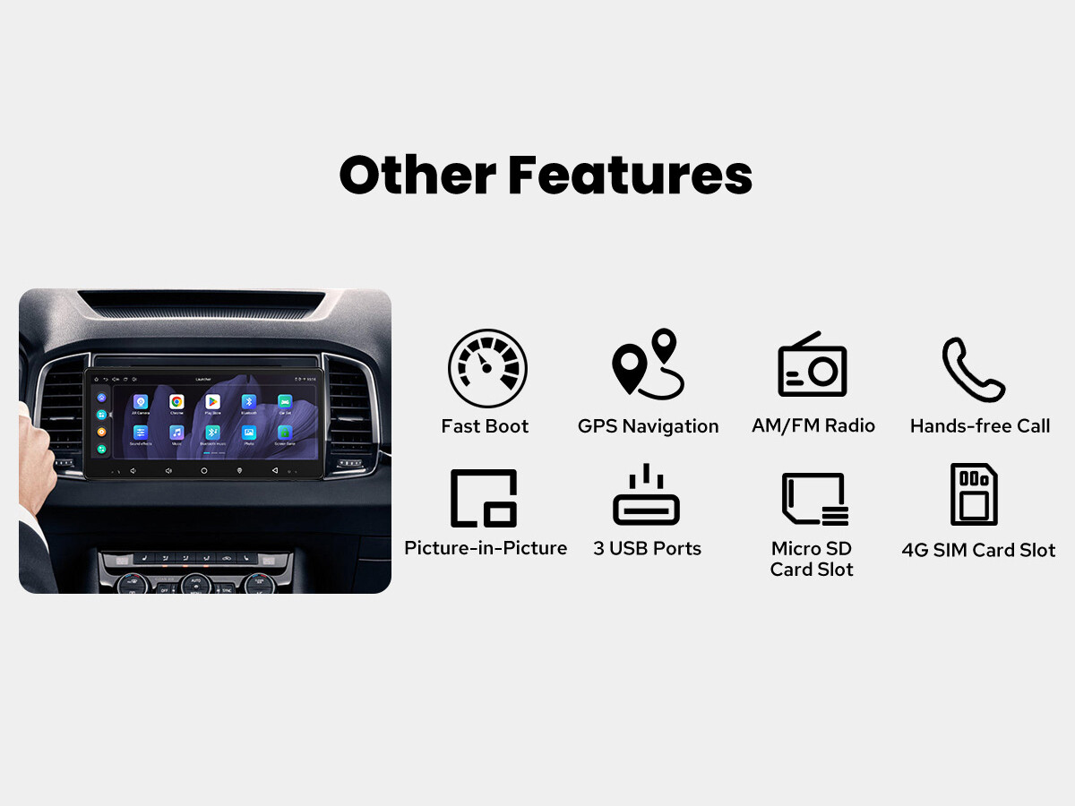 8.8″ 1DIN JOYING New UI Car Radio Android 10 Infotainment GPS Navi USA Stock