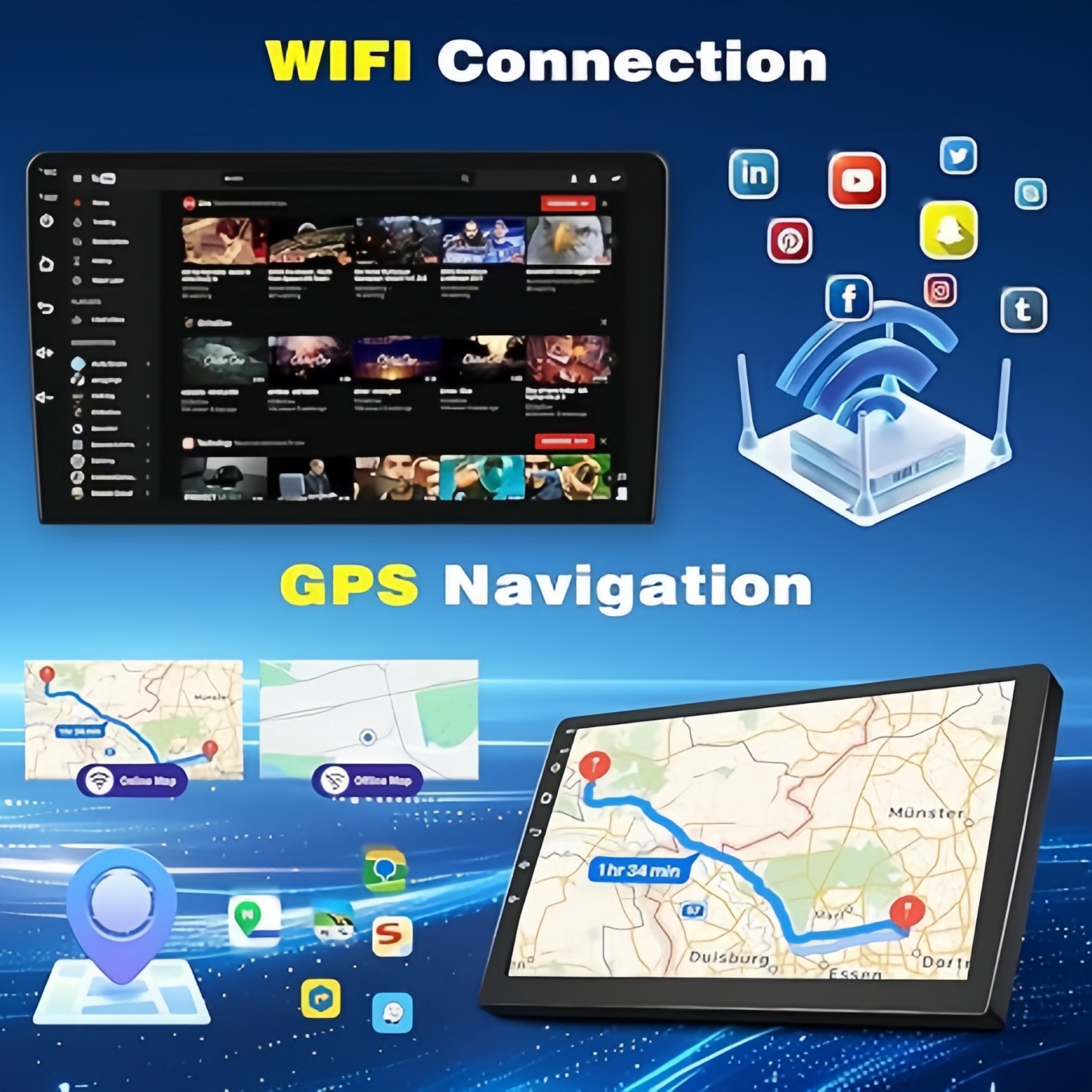 10.1″ For Mercedes Benz Sprinter 2018-22 Carplay Android 15 Car Stereo Radio GPS