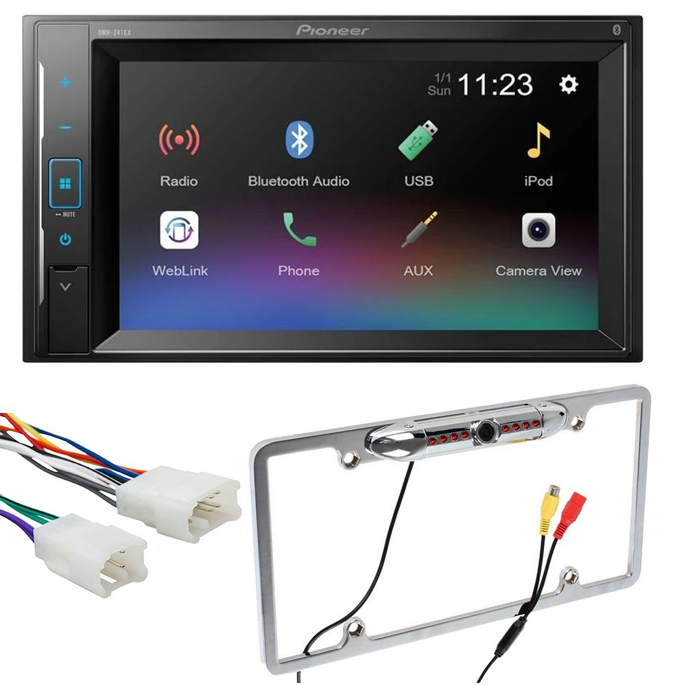 Pioneer DMH-241EX 6.2″ Bluetooth AM/FM Car Stereo For 1995-2004 Toyota Tacoma